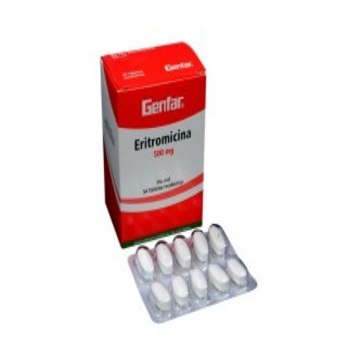 Eritromicina 500 Mg 50 Tabletas Gf Tu Droguería en Línea