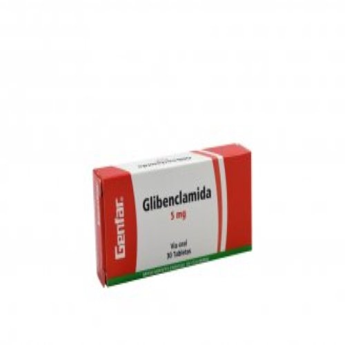 Glibenclamida 5 Mg 30 Tbs Gf Tu Droguería en Línea