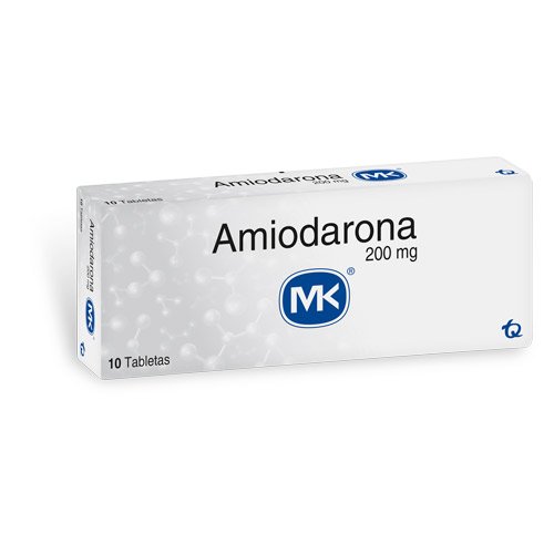 Amiodarona 200 Mg 10 Tabletas Mk