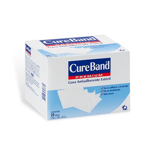 Gasa Cure Band Esteril 7.5X7.5 Pleg 24 U