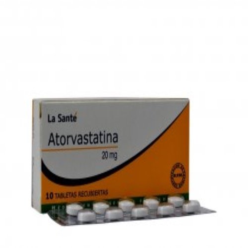 Atorvastatina 20 Mg 10 Tabletas Ls