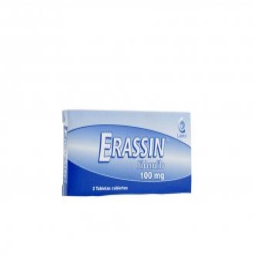 Erassin 100 Mg 2 Tabletas Lb