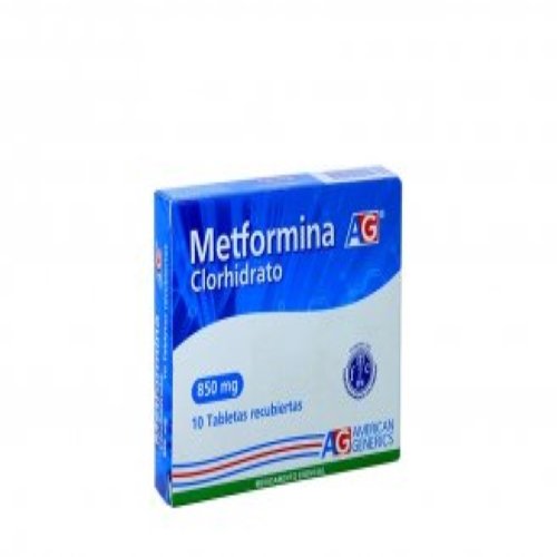 Metformina Clorhidrato 850 Mg 10 Tbs Ag