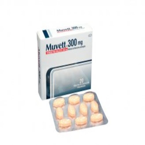 Muvett 300 Mg 20 Tabletas (3%+)(Pae)