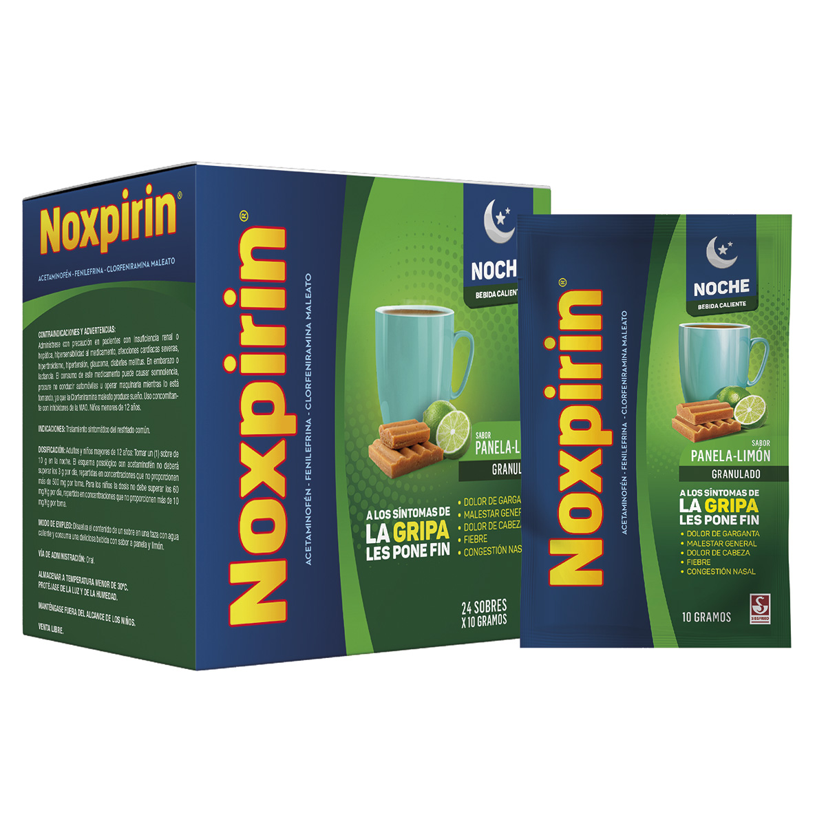 NOXPIRIN F ADUL.NOCHE PANELA LIMON 24SBS