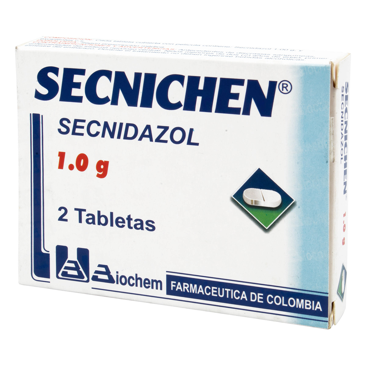 SECNICHEM 1.0 GR 2 TABLETAS