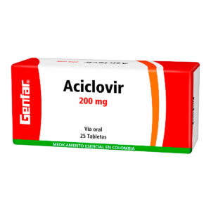 ACICLOVIR 200 MG 25 TABLETAS GF