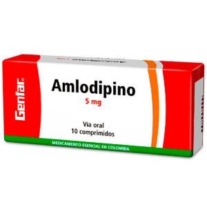 AMLODIPINO 5 MG 10 TABLETAS GF