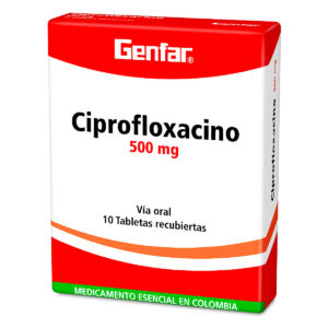 CIPROFLOXACINO 500 MG 10 TABLETAS GF
