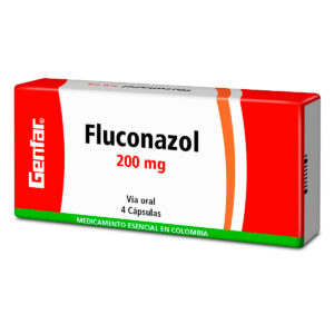 FLUCONAZOL 200 MG 4 CAPSULAS GF