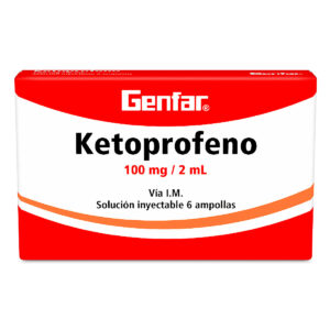 KETOPROFENO 100 MG 6 AMPOLLAS GF