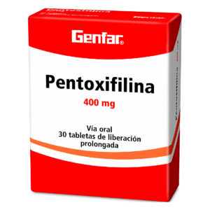 PENTOXIFILINA 400 MG 30 TABLETAS GF