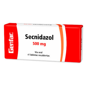 SECNIDAZOL 500 MG 4 TABLETAS GF