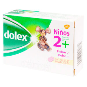 DOLEX PEDIATRICO 20 TABLETAS MASTICABLE