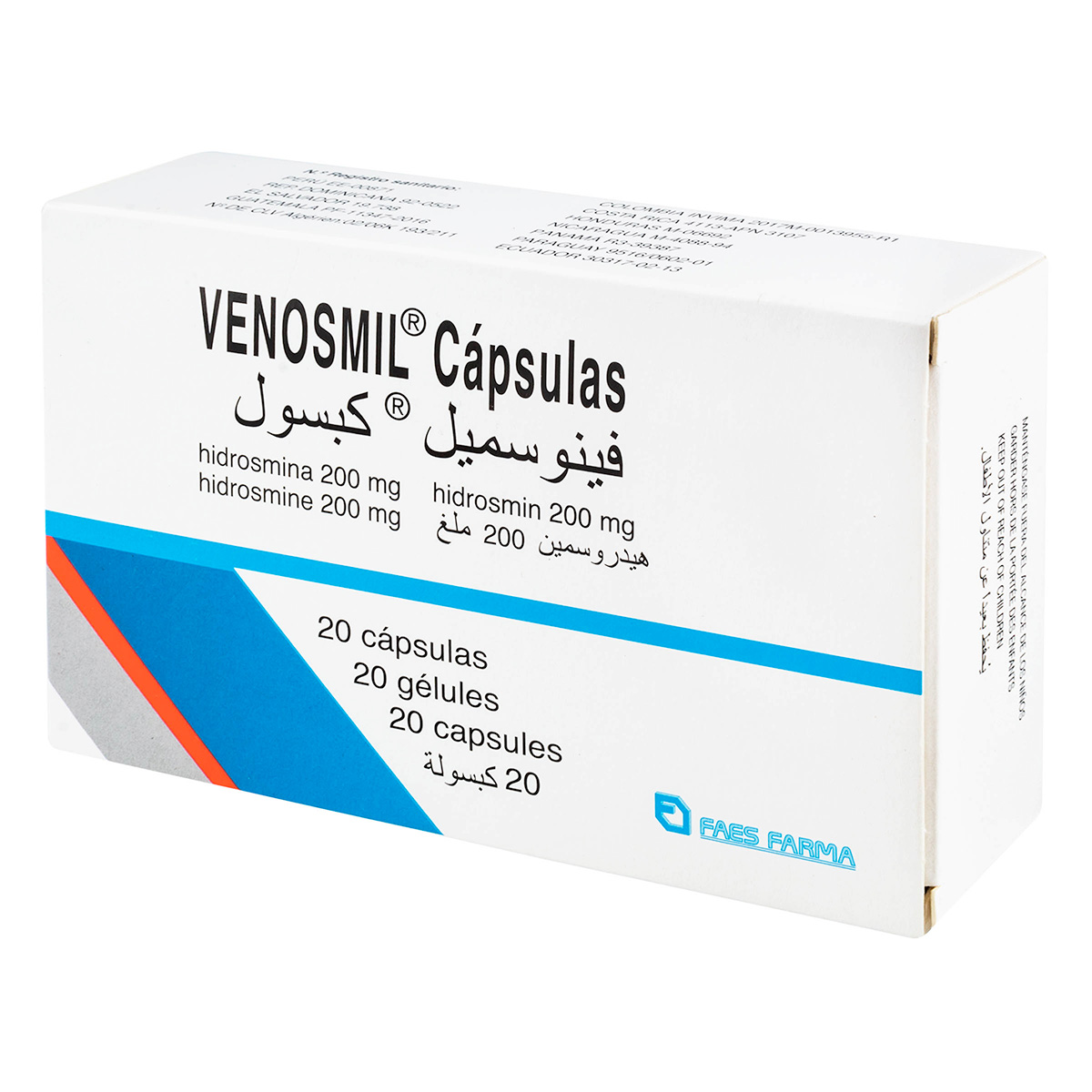 VENOSMIL 200 MG 20 CAPSULAS