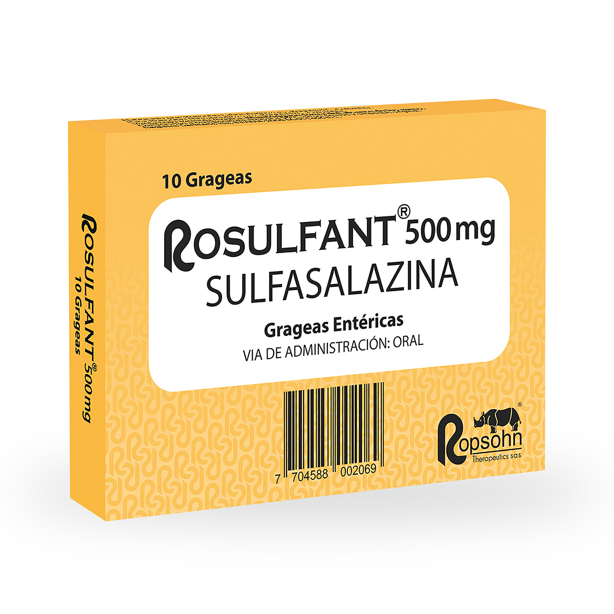 ROSULFANT 500 MG 10 GRAGEAS ENTER.