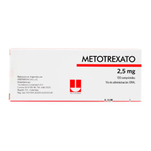 METOTREXATO 2.5 MG 100 TBS
