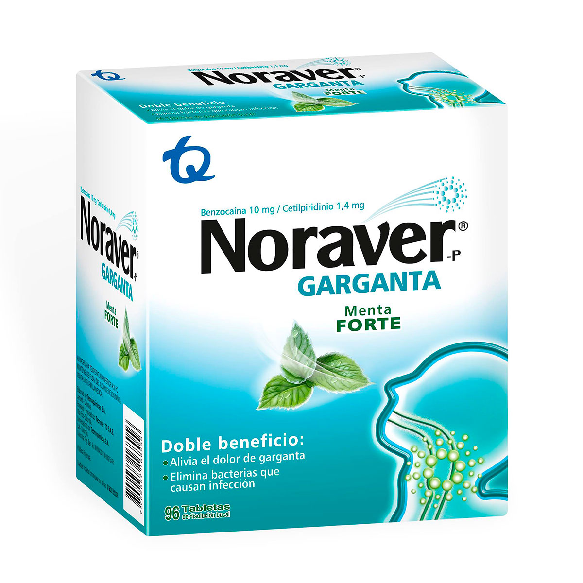 NORAVER MENTA / FORTE 96 PASTILLAS