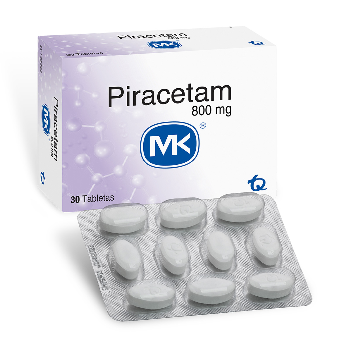PIRACETAM 800 MG 30 TABLETAS MK