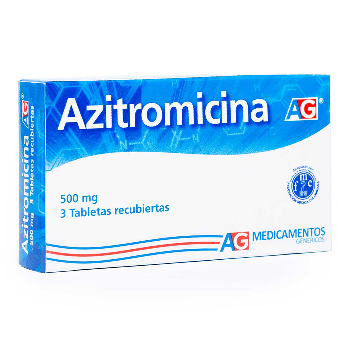 AZITROMICINA 500 MG 3 TABLETAS AG