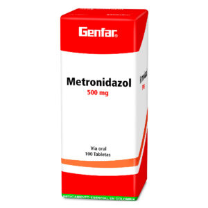 METRONIDAZOL 500 MG 100 TABLETAS GF