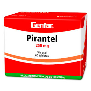 PAMOATO PIRANTEL 250 MG 60 TABLETAS GF