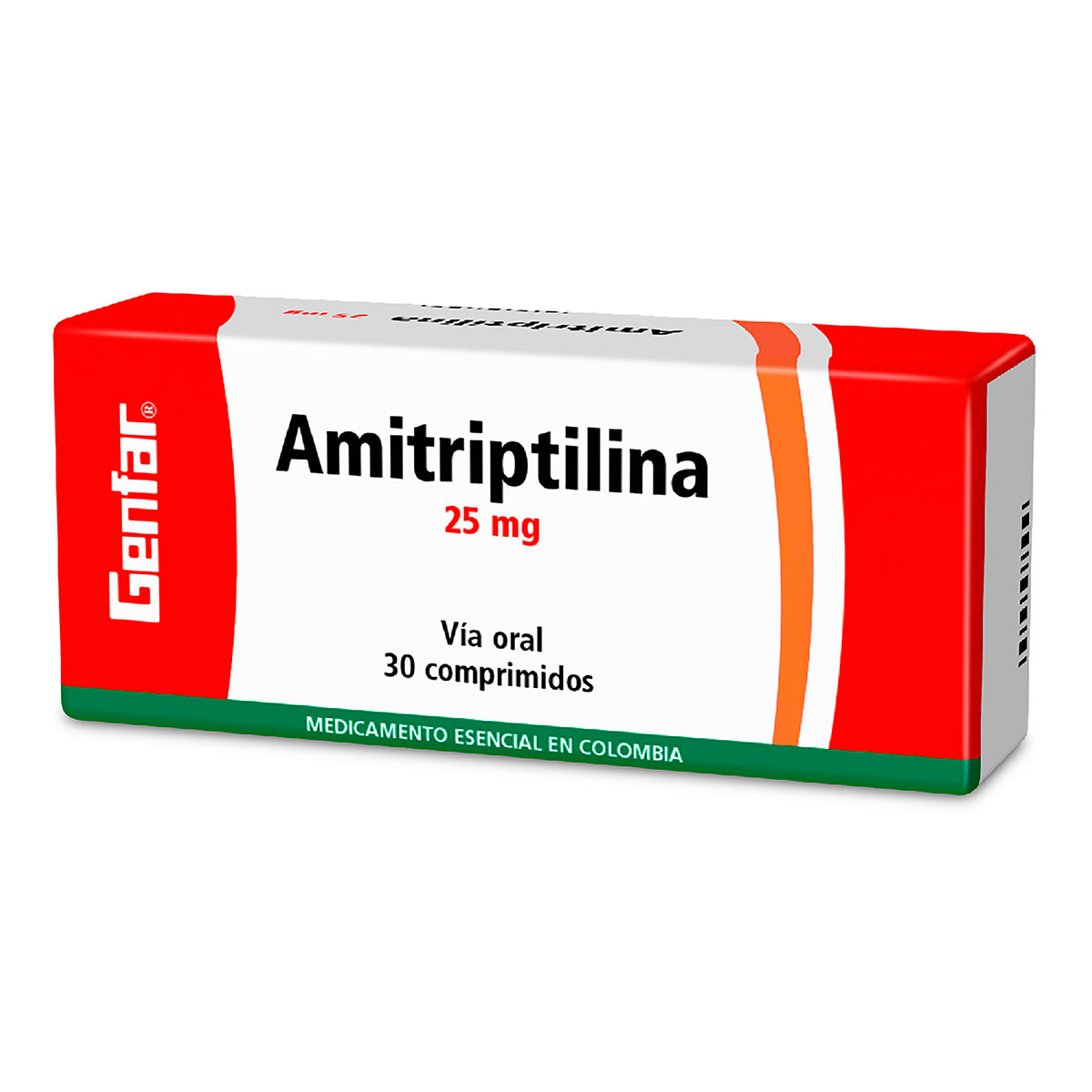 AMITRIPTILINA 25 MG 30 TABLETAS GF