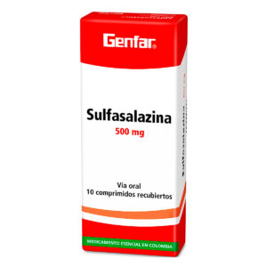 SULFASALAZINA 500 MG 10 TABLETAS GF