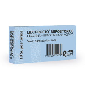 LIDOPROCTO 10 SUPOSITORIOS