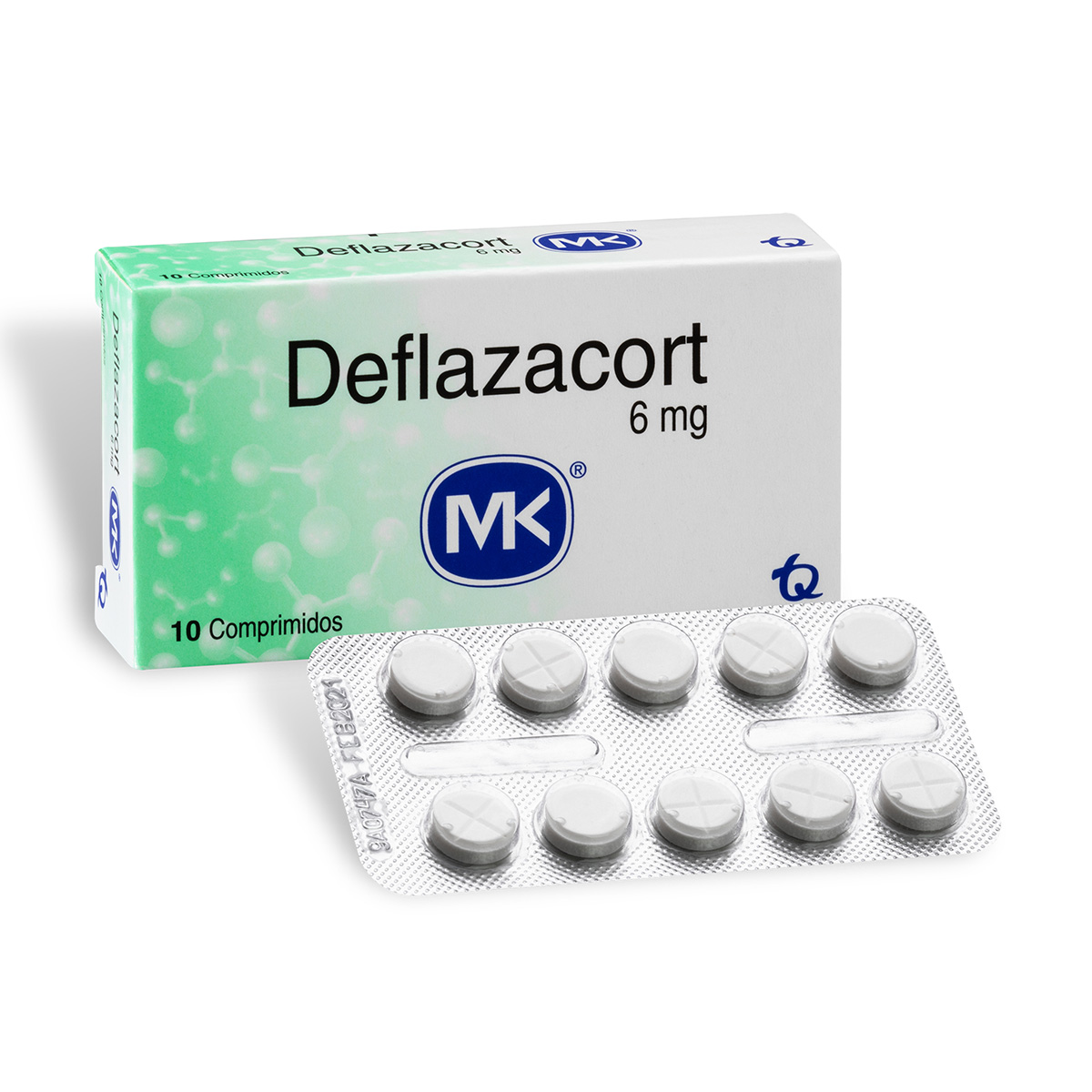DEFLAZACORT 6 MG 10 TABLETAS MK