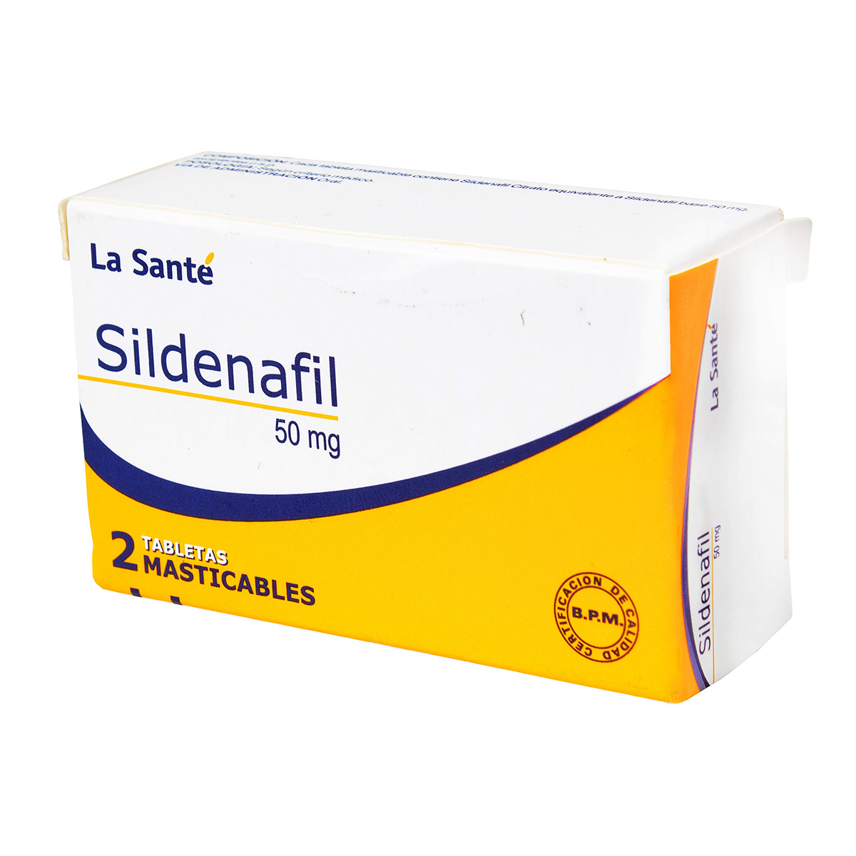 SILDENAFIL MASTICABLE 2 TABLETAS LS