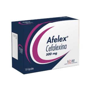 AFELEX 500 MG 10 CAPSULAS ICOM
