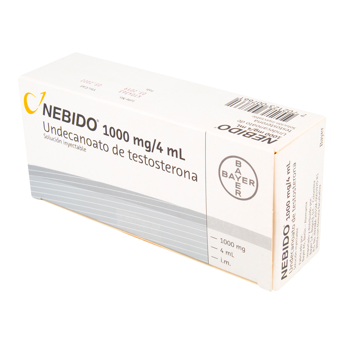 NEBIDO 1000 MG 4ML 1A.