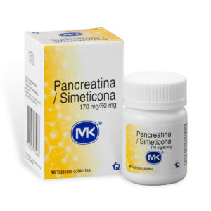 PANCREATINA SIMETICONA 30 TABLETAS MK