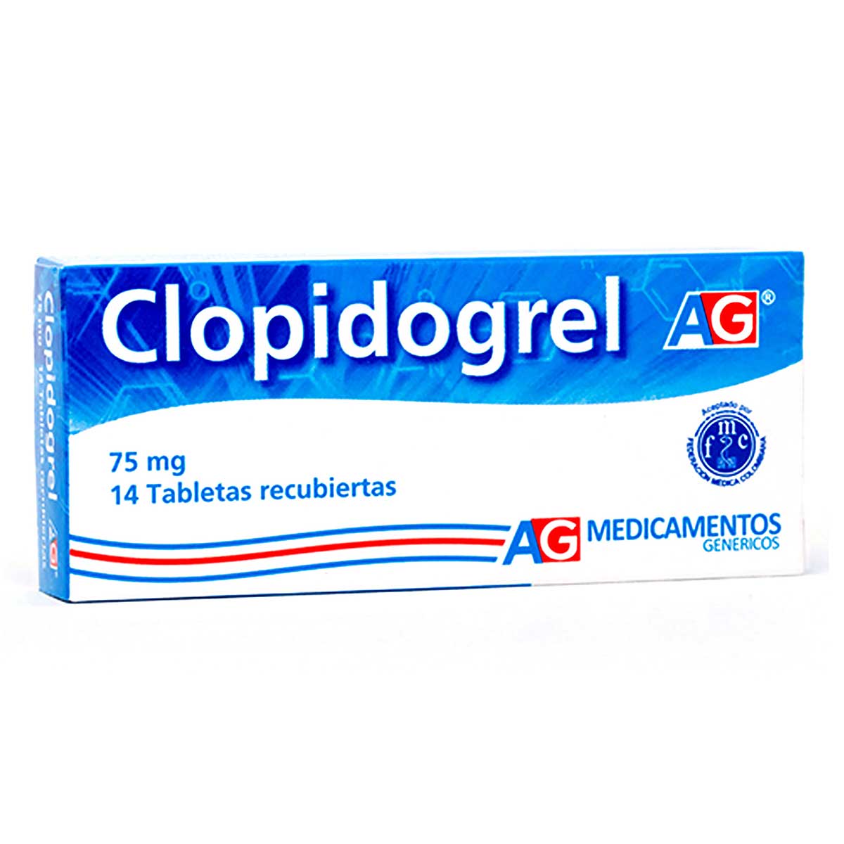 CLOPIDOGREL 75 MG 14 TABLETAS AG21567