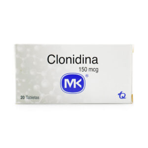 CLONIDINA 150 MG 20 TABLETAS MK