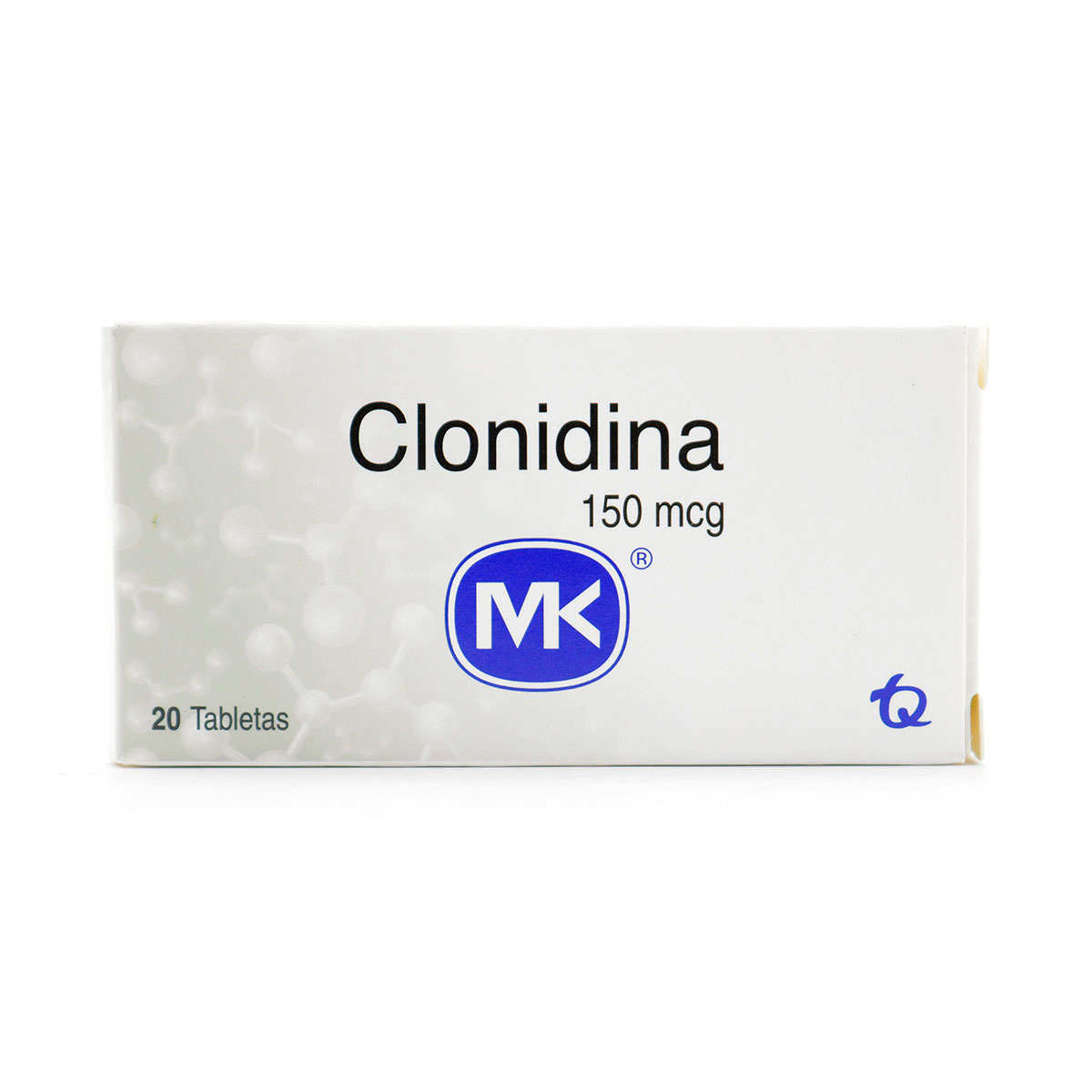 CLONIDINA 150 MG 20 TABLETAS MK