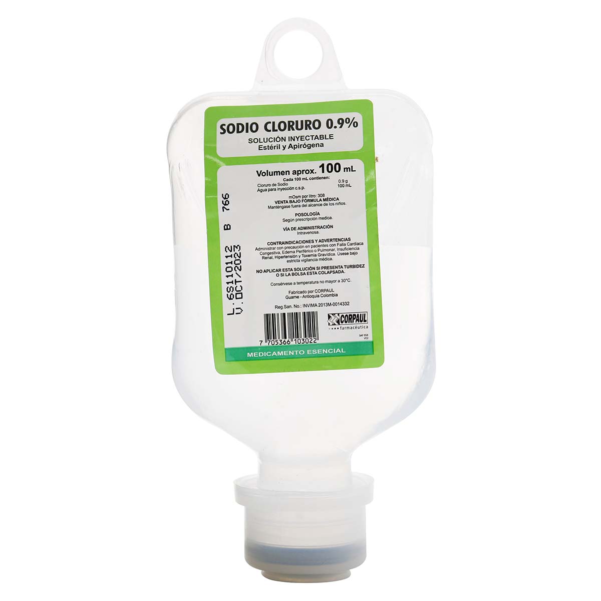 CLORURO DE SODIO 100 ML CORPAUL