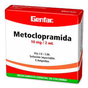 METOCLOPRAMIDA 10 MG 2 ML 5 AMPOLLAS GF
