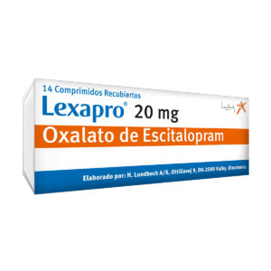 LEXAPRO 20 MG 14 TABLETAS