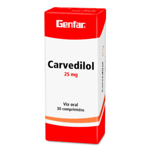 CARVEDILOL 25 MG 30 TABLETAS GF35670