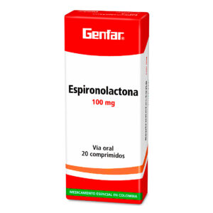 ESPIRONOLACTONA 100 MG 20 TABLETAS GF