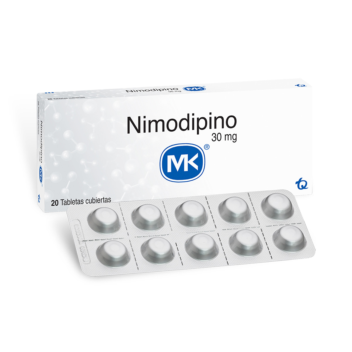 NIMODIPINO 30 MG 20 TABLETAS MK