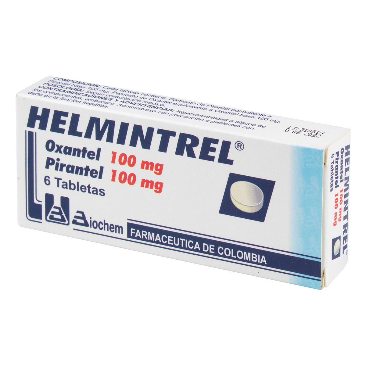 HELMINTREL 6 TABLETAS