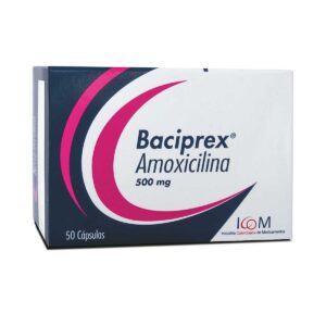 BACIPREX 500 MG 50 CAP ICOM