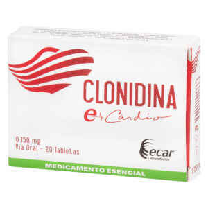 CLONIDINA 0.150 MG 20 TABLETAS EC