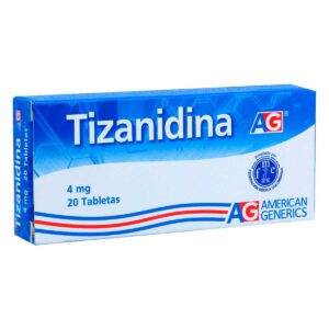 TIZANIDINA 4 MG 20 TABLETAS AG