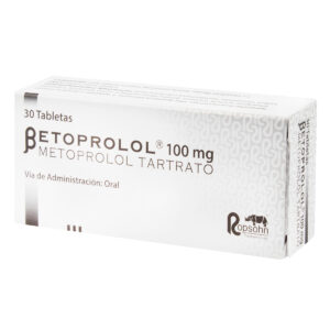 BETOPROLOL 100 MG 30 TABLETAS(M)24360