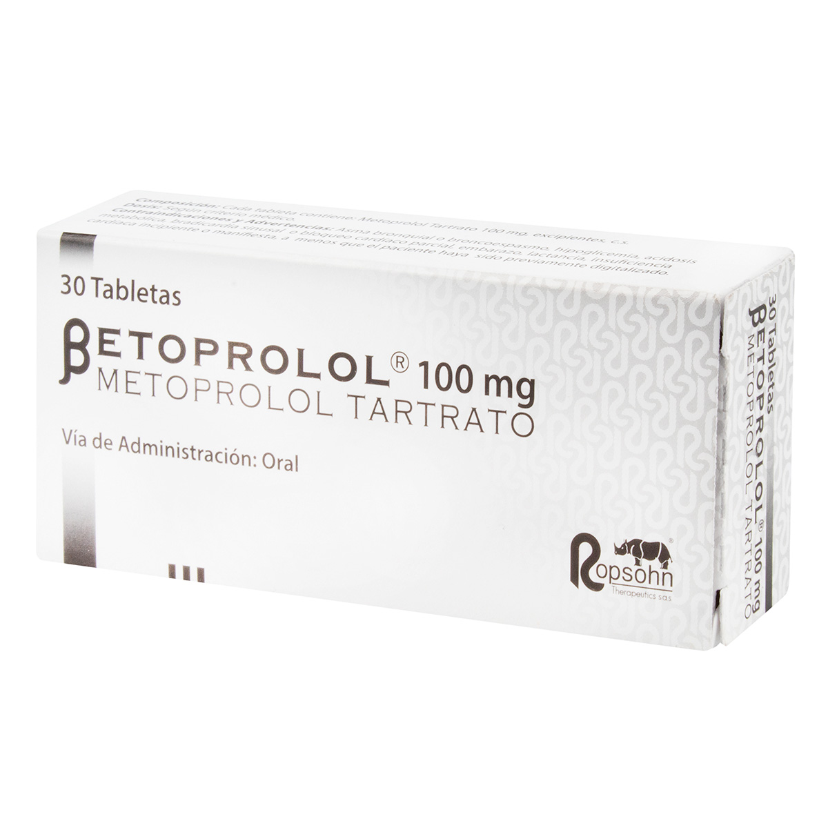 BETOPROLOL 100 MG 30 TABLETAS(M)24360