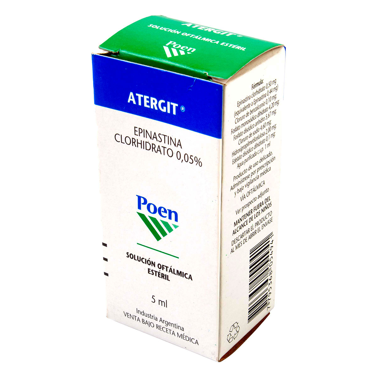 ATERGIT 05 % SOLUCION OFTALMICA 5 ML